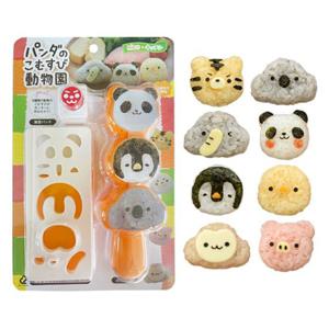 팬더 동물원 주먹밥틀 김펀치 세트 주먹밥 메이커 모양틀 소풍 피크닉 도시락 꾸미기