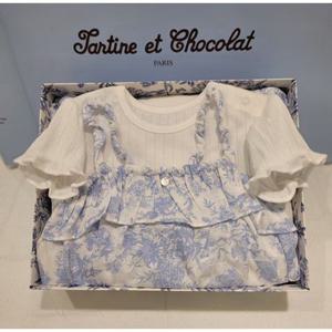 [쇼콜라] 쇼콜라 GH뉴트왈드멜빵상하복 (TTPROW301B)여름여아실내외복출산백일돌선물 TTPROW301B