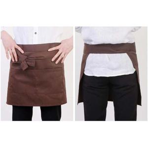 브라운 미니 허리 데님 카페 쉐프 바리스타 앞치마