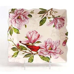 셔링사각바스켓 퀸로즈 대 간식쟁반 W