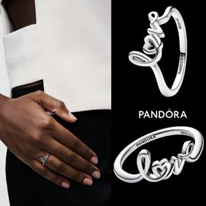 판도라 Pandora 193058C00 여자 남자 핸드리튼 러브 실버 반지