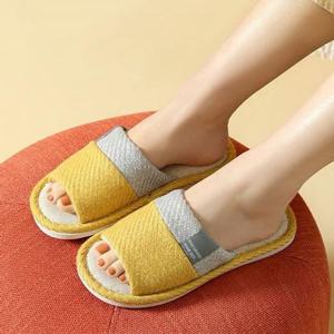 240mm 린넨 235 쿠션 폭신한 실내화 홈홈 거실화 거실