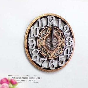 모젤리 대형 1002150107 벽시계 인테리어 소품 추시계 무소음 선물 양면시계 모던시계 앤틱시계