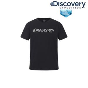 [디스커버리] 여성 프레시벤트 로건 반팔티셔츠 DWRS72063-BKS