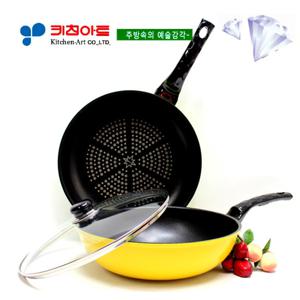 키친아트 아미(AMI)세라믹 다이아코팅 후라이팬2종(G)SET(30+30)유리