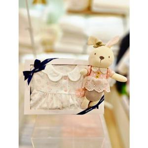 [압소바] 꽃토끼 뱀부 우주복 인형세트 26년봄신상 (A1110613B) A1110613