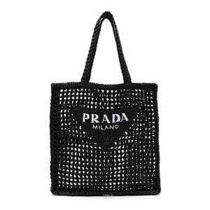 프라다 라피아 토트백 블랙 1BG393 2C2T F0002