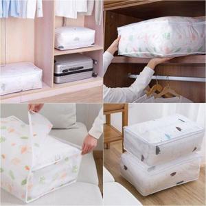 정리도우미 반투명 옷장 이불 정리 보관함 원룸 수납 가방 2개