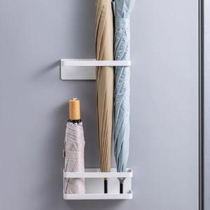 단우산 현관문 철제 부착 무타공 자석 우산꽂이 정리 홀더