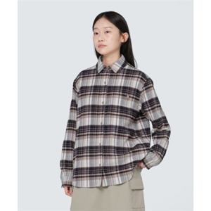 스노우피크 SNOWPEAK APPAREL 리사이클 여성 체크 셔츠 (SFSH03) Cocoa SFSH03CA 337476