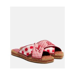 지미추 Aciel 체크 에스파드리유 샌들 P01171841