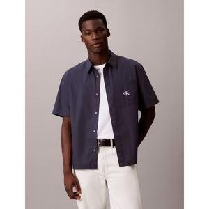 [캘빈클라인 진]남성 CK 포플린 릴렉스핏 반팔셔츠 반팔남방 딥네이비 4RG102G (4RG102G-CCI