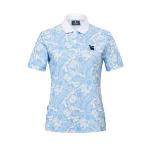 [와이드앵글]여성 CO 혼디어 전판 프린트 폴로 티셔츠 L(WWM26274IC)