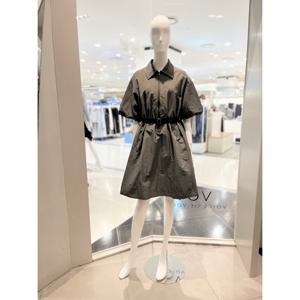 [보브] 벨티드 하프 집업 미디 원피스 (7155237006) 7155237006