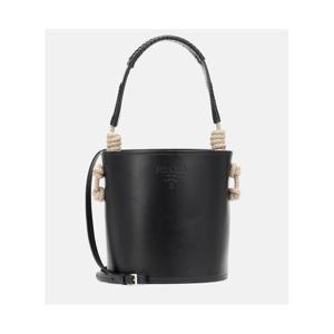 프라다 Tambour 레더 버킷 백 P00452318