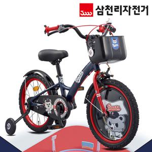 삼천리 KBO 두산 베어스 18인치 어린이용 네발 자전거 보조바퀴 2026년형 번호키 증정