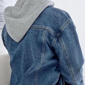 [JED] 재킷 DJJ521 청자켓 후드 자켓 데님 워싱청 남성