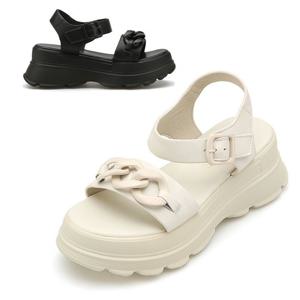 [미소페] 여성 캐주얼 샌들 012224027 6cm 2color 012224027