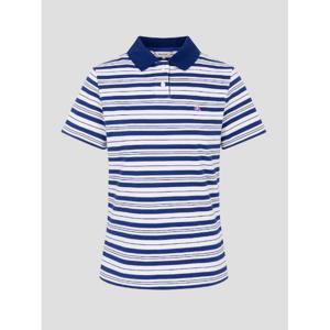 [빈폴레이디스]  분또 스트라이프 레귤러핏 반소매 폴로 티셔츠 - 블루 (BF6342C11P)  BF6342C11P