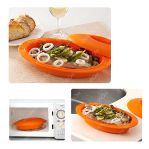 [일본아이디어쇼] 전자렌인지용 실리콘 스팀 쿠커