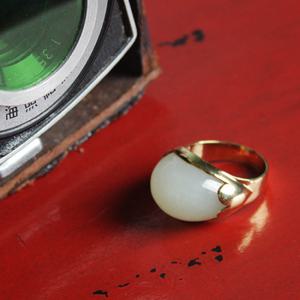 JADE U 제이드유 춘천옥 고마루 세공 옥반지 J-701