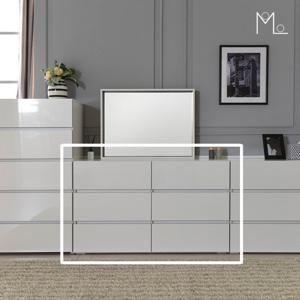 [모로] 이스코 UV하이그로시 1200서랍장 3단6칸 와이드서랍장