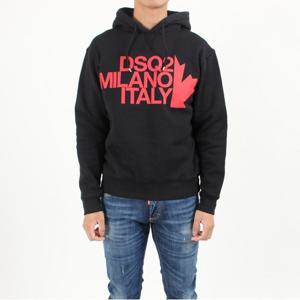 디스퀘어2 로고 남성 후디 스웨터 S71GU0318 블랙 Dsquared2 Log