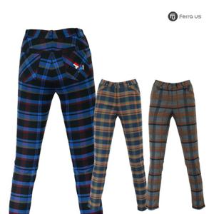 [페라어스]페라어스 여성 체크 겨울자수 골프 바지 APYE8070WR8