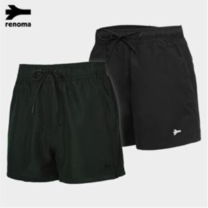 [레노마수영복] 남성 비치 솔리드 보드숏 팬츠 블랙-MS2C998-BK RNMS2C9980