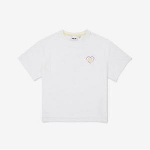 [휠라키즈] 하트시리즈 티셔츠 (FK2RSF2G01F_OWH)