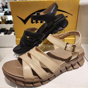 [바이네르] 바이네라 353C 여성 컴포트 샌들 베이지 흑색 353C