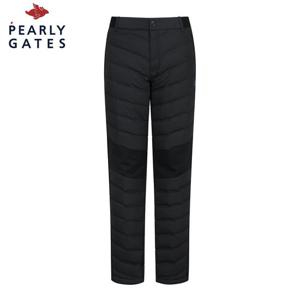 [파리게이츠] 파리게이츠 남성 바니 우븐 믹스 슬림핏 퀼팅 팬츠 512C4PF931_BK