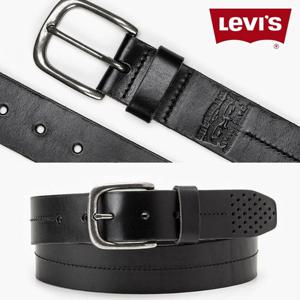 리바이스 D79700001 남자 프리미엄 천공 풀 그레인 가죽 벨트