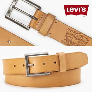 리바이스 D79710001 남자 프리미엄 천공 풀 그레인 가죽 벨트