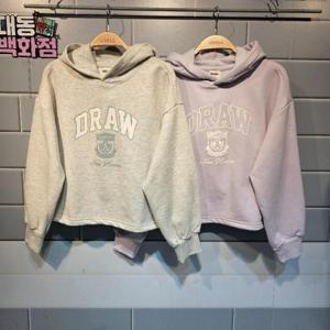 유솔대동백화점 DP01 심플 크롭 후드티 ULMH24151