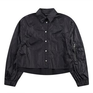 [코데즈컴바인] 소매변형 글로시 크롭셔츠 (CJA-SH508W2) CJASH508W20