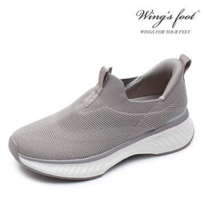 [와이컨셉] 윙스풋 여성 컴포트 핑거프리 런닝화 카키그레이 FINGERFREE 1 FF001108QA-W FF001108QA-W