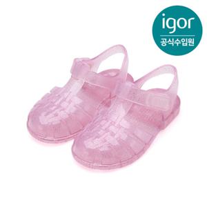 [트래드후스] 이고르 젤리슈즈 클라시카 크리스탈 글리터 핑크 키즈샌들 아동샌들 여름샌들 IGSDJ2L2FR 21IGSDJ2