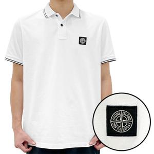 (명품) 스톤아일랜드 나침반 로고 스트레치 피케 폴로