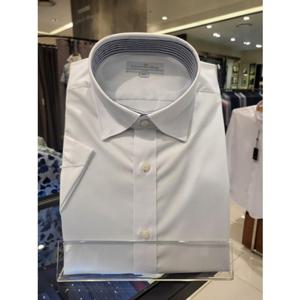 [카운테스마라 와이셔츠] 슬림핏 스넵카라 솔리드 스트레치 반팔셔츠 (CDHW2B5362AO) CDHW2B5362