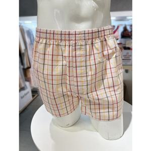 [바바라] AMT4402T 핑크 체크 아사면 남성 트렁크팬티 AMT4402T