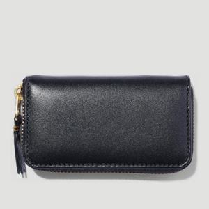 꼼데가르송 블랙 가죽 태슬 집어라운드 카드지갑 SA410X 1