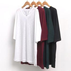 빅사이즈반팔티 5911L408 무지슬라브6부티 MN