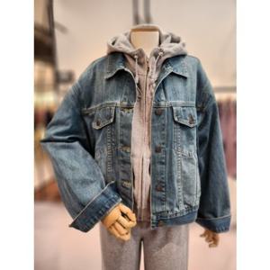 [코데즈컴바인] (CJC-DJ381W9Z) 오버핏 데님자켓 CJC-DJ381W9