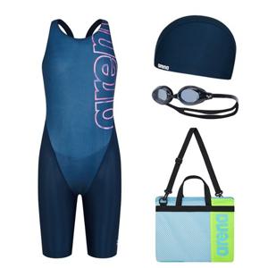 [아레나]빅로고 여아동 4부반신키트 A4BG1KG03NVY-IDG