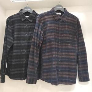 뱅뱅 HC15 뱅뱅 남성 가을 겨울 빅사이즈 포켓 코듀로이 체크 셔츠 BSK635