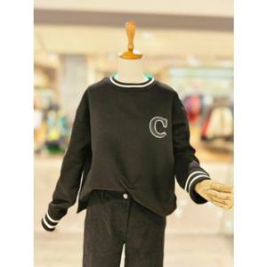 [코데즈컴바인] 니트시보리 아플리케 맨투맨 (CJD-TS507WA) CJDTS507WA0