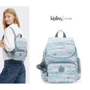 [키플링]  미니백팩 시티집 미니 팜트리 리브스 KPABA07 PTLV-잠실점