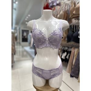 [비비안 란제리] (BR975A SET)  25 신제품 꾸띄르 케미컬자수모티프 브라햄팬티세트 BR975A S