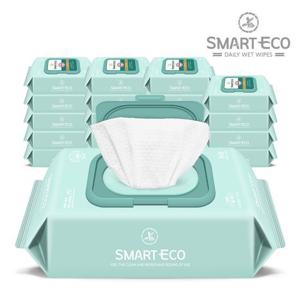 [스마트에코]모데라토 80매 20팩 캡형 엠보 아기물티슈